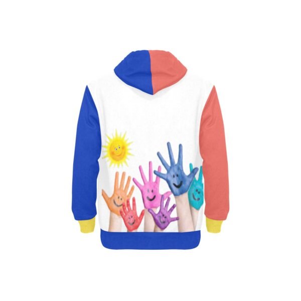 Children Hands forP peace Sleeve Fleece Hoodie - Image 4