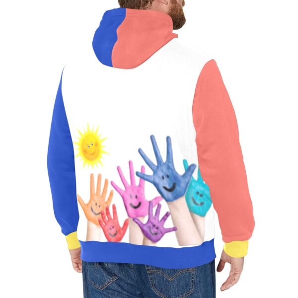 Children Hands forP peace Sleeve Fleece Hoodie - Image 2