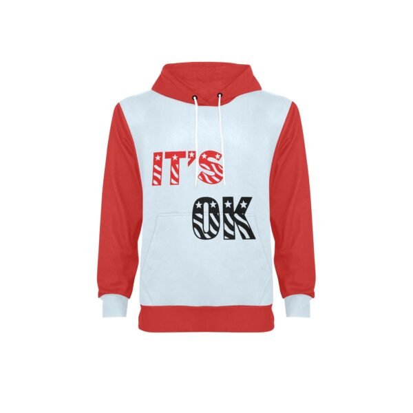 Its Ok Long Sleeve Fleece Hoodie - Image 3